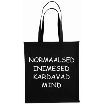 Normaalsed inimesed kardavad mind - poekott, köögipõll , T-särk, pusa, dressipluus - must   